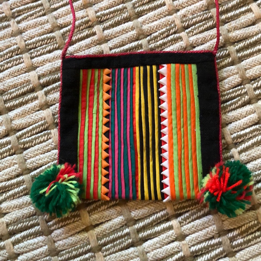 Tiny boho hippie purse